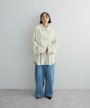 Green Parks 【WEB限定】ドロストシャーリングウエストタックシャツⅡ Ivory