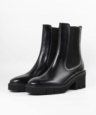 BONTRE 【LucaGrossi/ルカグロッシ】厚底サイドゴアブーツ/H616T-UA ブラック