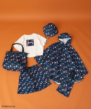 Green Parks ｍｉｆｆｙ／フラワープリントＴシャツ Black