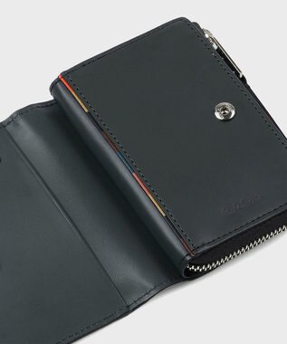 Paul Smith ブライトストライププラー コイン＆キーケース ブラック