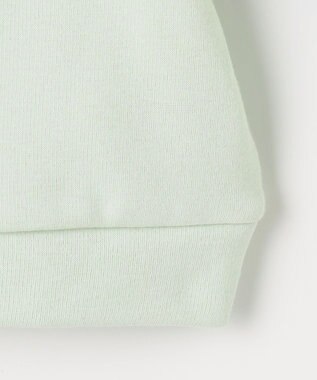 ANY KIDS アニマル刺繍 裏シャギー トレーナー ミント×ネコ