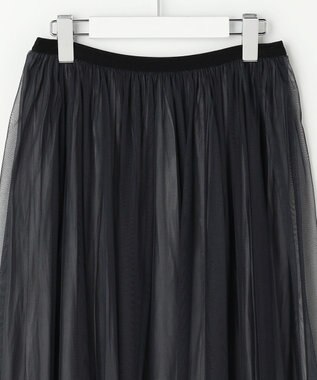 J.PRESS LADIES 【2way】リバーシブル チュール スカート ネイビー系