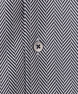 JOSEPH HOMME クレイジーツイルへリンボン　イタリアンカラーシャツ ブラック系1