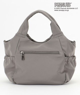 Y'SACCS SNOOPYデザイン　ギャザー2wayミニトート グレー