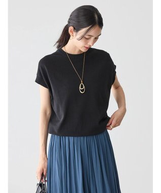 AMERICAN HOLIC フレンチスリーブニットプルオーバー Black