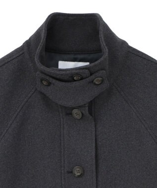 CRAFT STANDARD BOUTIQUE スタンドカラーメルトンショートコート Charcoal Gray