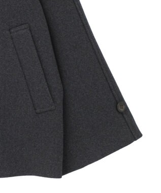 CRAFT STANDARD BOUTIQUE スタンドカラーメルトンショートコート Charcoal Gray