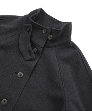 CRAFT STANDARD BOUTIQUE スタンドカラーメルトンショートコート Charcoal Gray