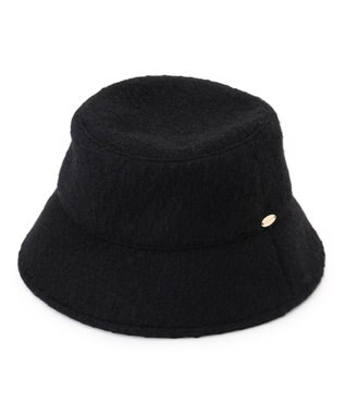 23区 【見上愛さん着用】プードルボア バケットハット ブラック系