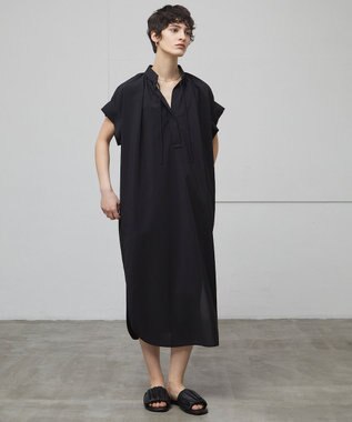 BEIGE， 【洗える/接触冷感/速乾/UVケア対応】BATEAU / スタンドカラードレス Black