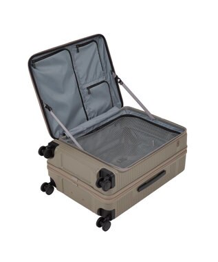 ACE BAGS & LUGGAGE ace. サルートン フロントオープンスーツケース M~Lサイズ 68～77L 05363 グレージュ