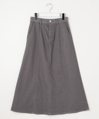 自由区 L 【洗える】ウスカルデニム スカート スレート