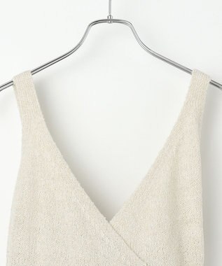 #Newans 【洗える】カシミヤブレンドバルキーニットビスチェ ホワイト系