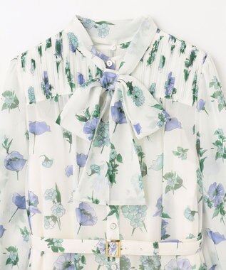 GRACE CONTINENTAL グラデフラワープリントワンピース キナリ