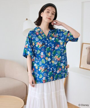 Green Parks スティッチ／アロハシャツ Blue