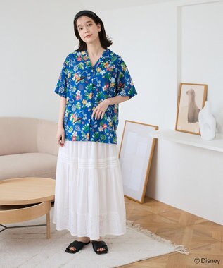 Green Parks スティッチ／アロハシャツ Blue