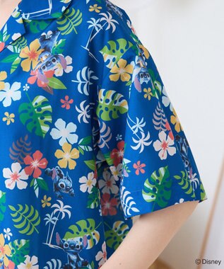 Green Parks スティッチ／アロハシャツ Blue