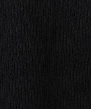 ANY SIS S 【全方位 好印象】シャツコンビリブニット ワンピース ブラック