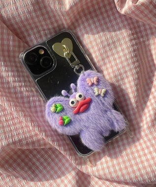 WEGO ぱたぱたちょうちょモンスターぬいぐるみキーホルダー パープル