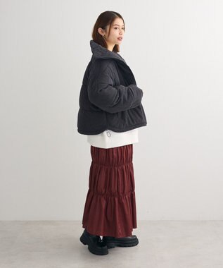 Green Parks ・ｓｗｉｎｇ　ｂｙ　コーデュロイスタンドブルゾン Charcoal Gray