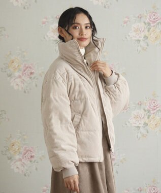 Green Parks ・ｓｗｉｎｇ　ｂｙ　コーデュロイスタンドブルゾン Ivory