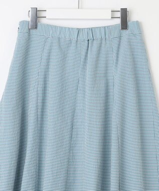 J.PRESS LADIES 【洗える】アセVis ギンガム スカート シーグリーン系3