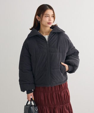 Green Parks ・ｓｗｉｎｇ　ｂｙ　コーデュロイスタンドブルゾン Charcoal Gray