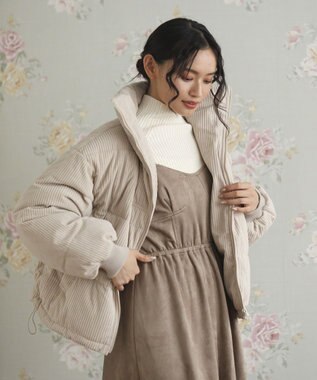 Green Parks ・ｓｗｉｎｇ　ｂｙ　コーデュロイスタンドブルゾン Ivory