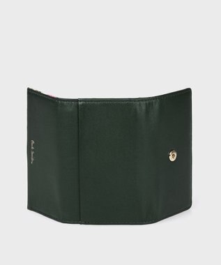 Paul Smith マーガレットプリントトリム キーケース ダークグリーン