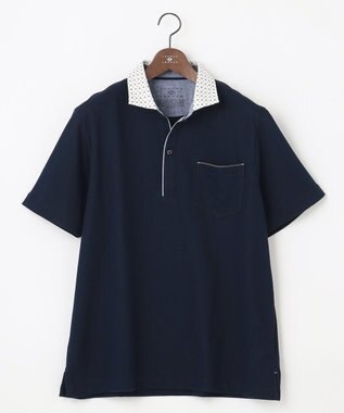 JOSEPH ABBOUD 【キングサイズ・カラー豊富】人気！オーガニックコットン使用 ダディポロシャツ ネイビー系