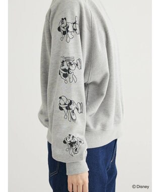 Green Parks Ｄｉｓｎｅｙ／裏毛袖プリントスウェットII Gray Mixture