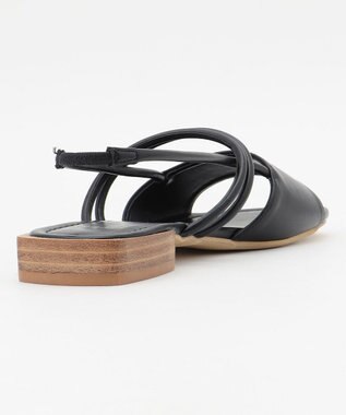 自由区 コードストラップ サンダル ブラック