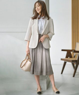 組曲 オシャクロス テーラードジャケット サンドベージュ系