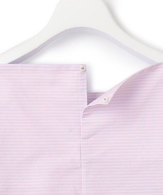 23区 【Oggi4月号掲載/洗える】CANCLINI デザインスリーブ ブラウス ラベンダーストライプ