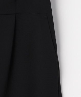 ANY SIS 【2SET】ジャガード ケープ トップス × サロペット ブラック