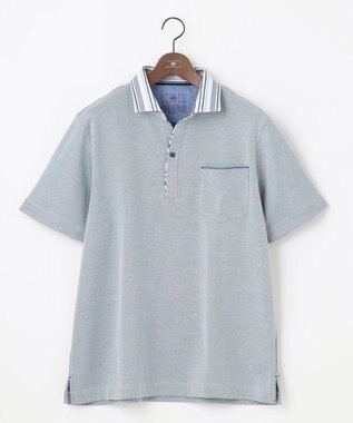 JOSEPH ABBOUD 【キングサイズ・カラー豊富】人気！オーガニックコットン使用 ダディポロシャツ ブルー系