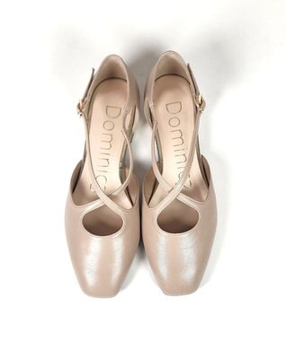 Dominic3 クロスストラップ セパレートパンプス ブラック