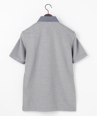 JOSEPH ABBOUD 【速乾 / お手入れ簡単】 猛暑に最適！シャンブレーポロシャツ ライトグレー系