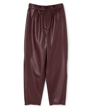 BEIGE， HYAL / フェイクレザーカービーラインイージーパンツ Bordeaux
