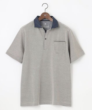 JOSEPH ABBOUD 【キングサイズ・カラー豊富】人気！オーガニックコットン使用 ダディポロシャツ ライトグレー系