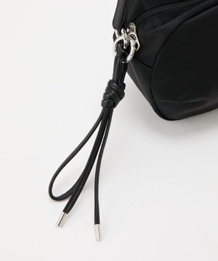 russet クラウズナイロンサークルミニショルダーバッグ(CE-1728) Black