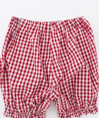 組曲 KIDS 【80-100㎝】ギンガム セットアップ レッド系3