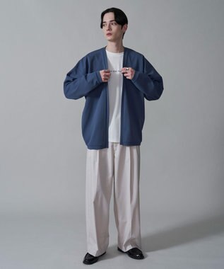 WEGO カルゼアンサンブルカーディガン（LS） ブルー