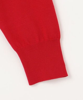 組曲 L ハートボタン ニットカーディガン バレンタインレッド系