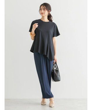 AMERICAN HOLIC 裾フレア切り替えカットプルオーバー Black