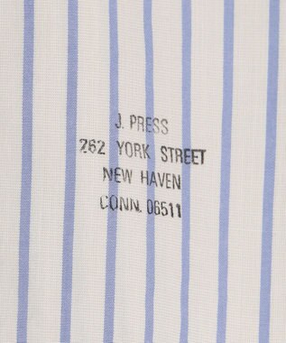 J.PRESS MEN ポプリンストライプシャツ/B.D アイボリー系1