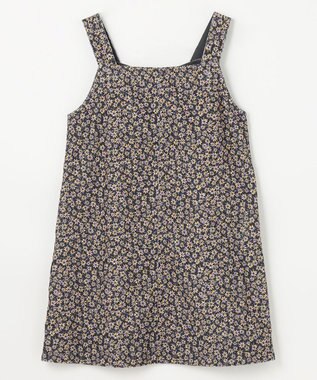 組曲 KIDS 【110-140㎝】モノトーンフラワーコーデュロイ ワンピース ブラック系5