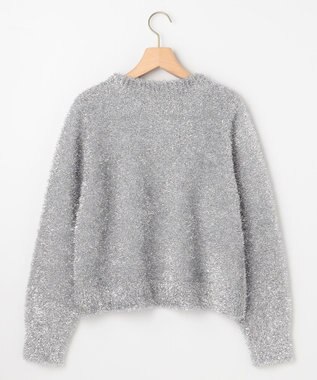 組曲 ラメシャギーニット シルバー系