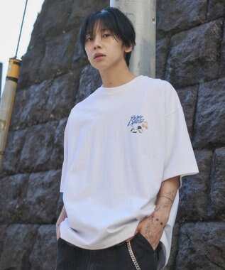 WEGO 【SMLサイズ展開】別注BENDAVISグラフィックT（SS） ホワイト