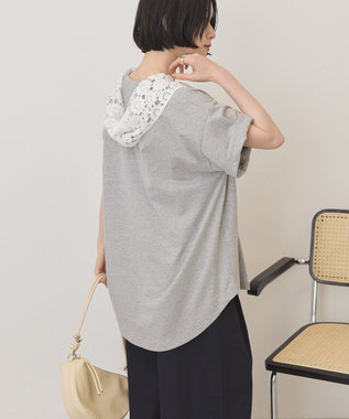 AMERICAN HOLIC PORTLAND裾ラウンドTシャツ Light Gray Mixture